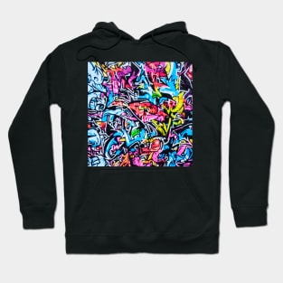 Graffiti  mural tags street art pattern Hoodie